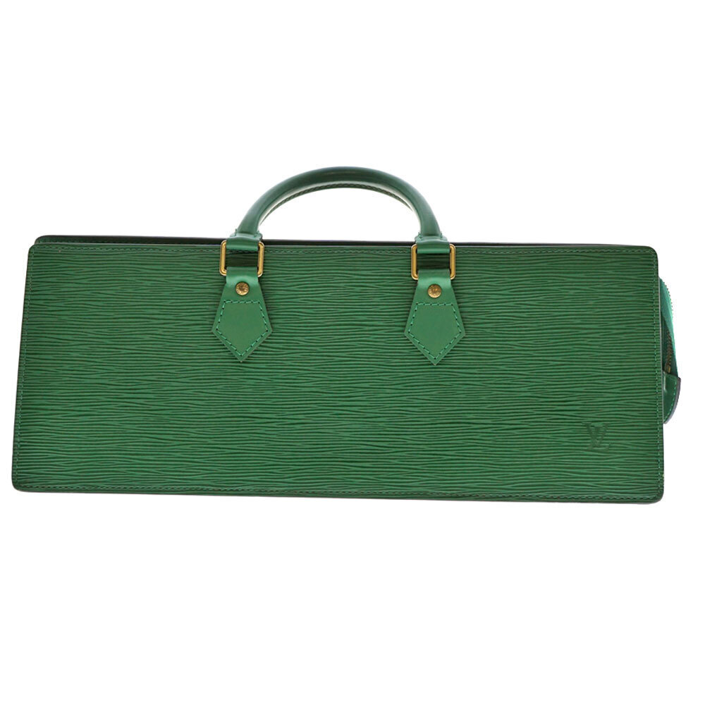 LOUIS VUITTON Sac Triangle Epi Leather Handbag Green Porneo
